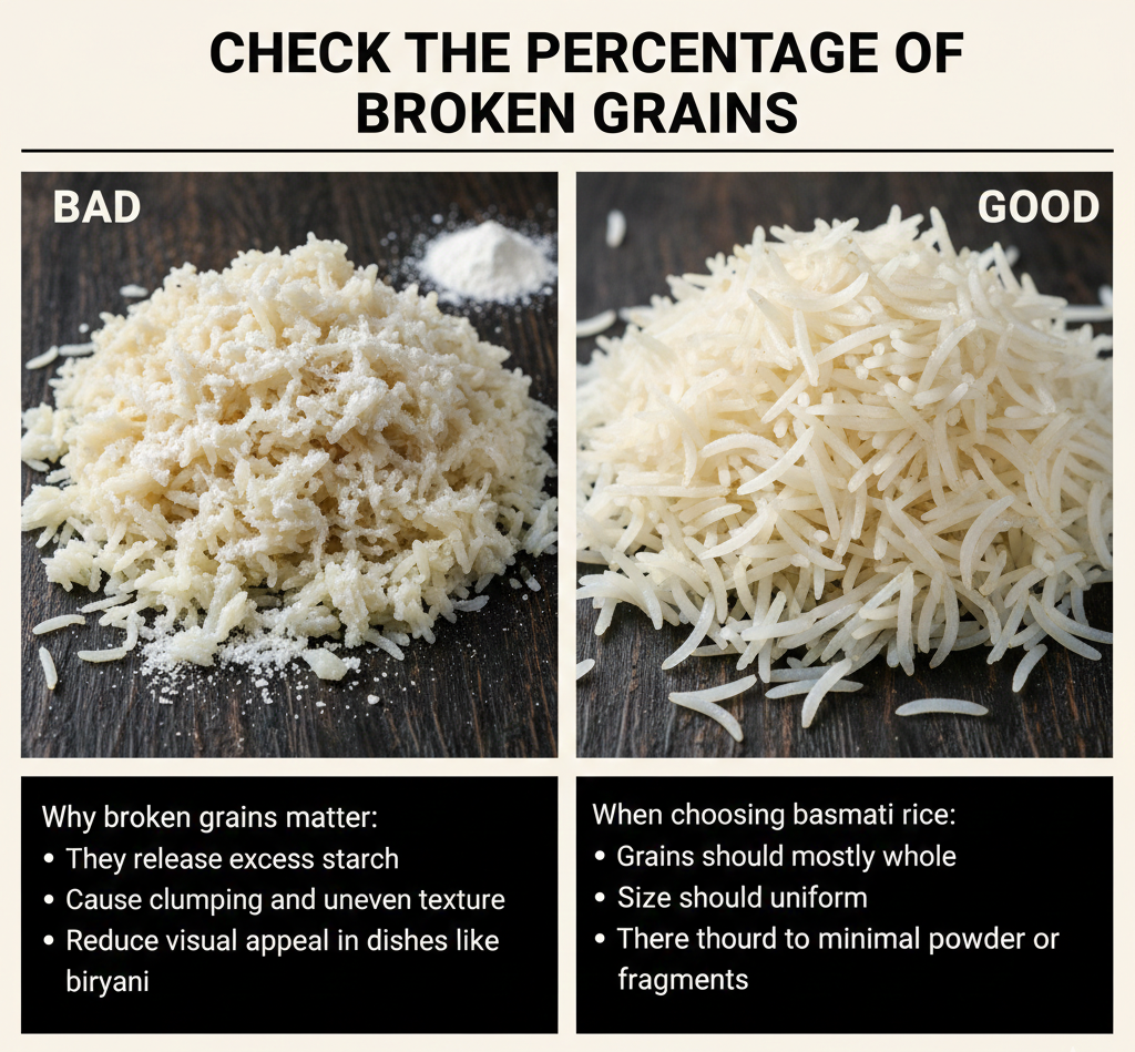 Check the Percentage of Broken Grains