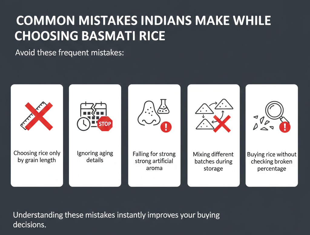 Common Mistakes Indians Make While Choosing Basmati Rice