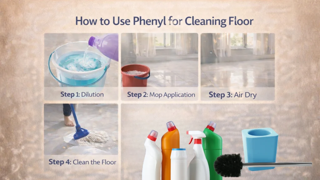 How to Use Phenyl for Cleaning Floor