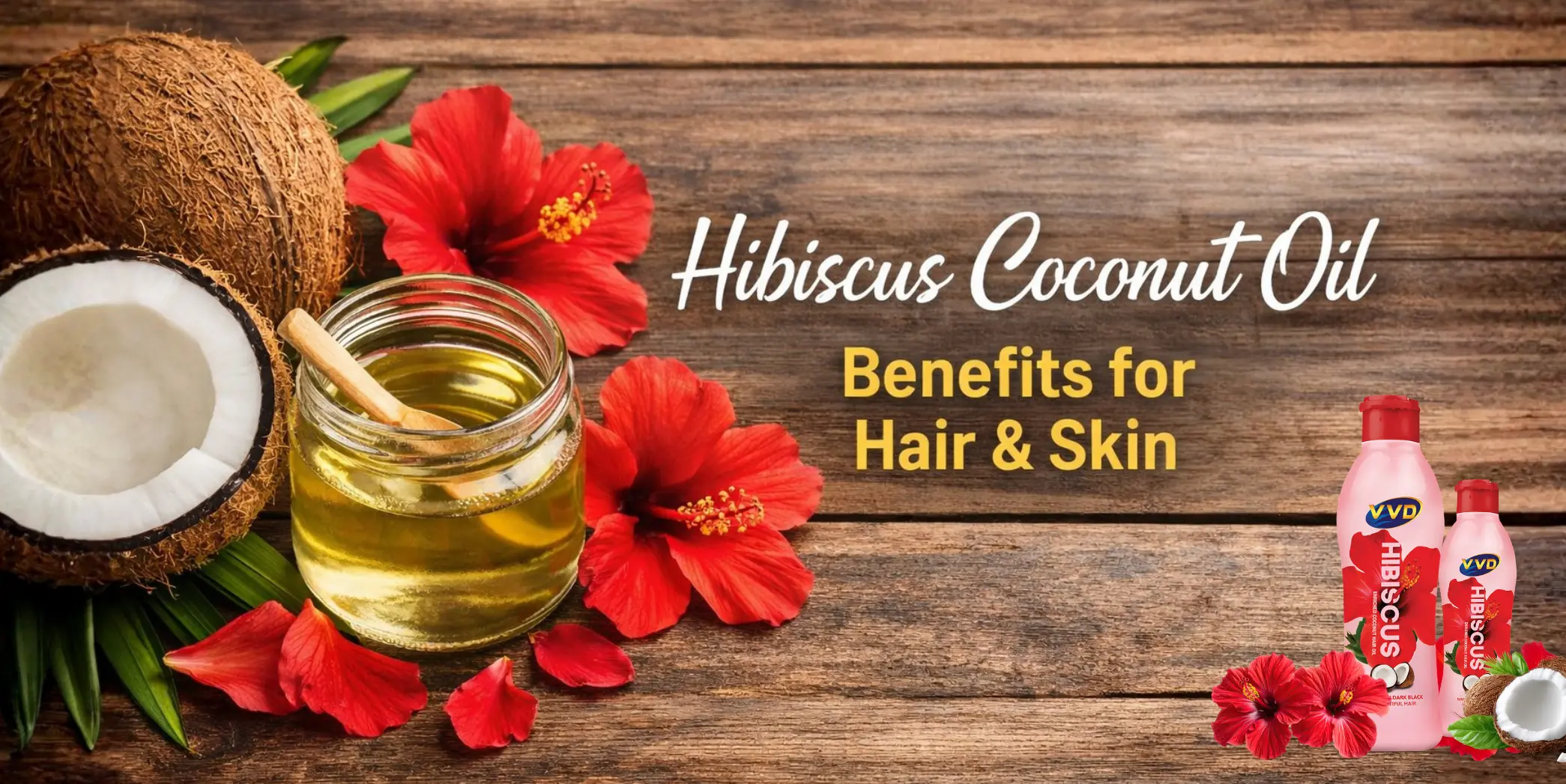 Hibiscus coconut oil