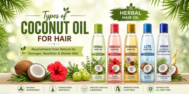 coconut hair oil types types of coconut oil types